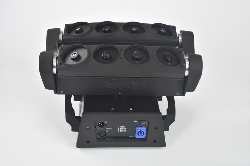 LY-YTM08-2 RGB Moving Head 8-Eye Spider Beam Laser Light